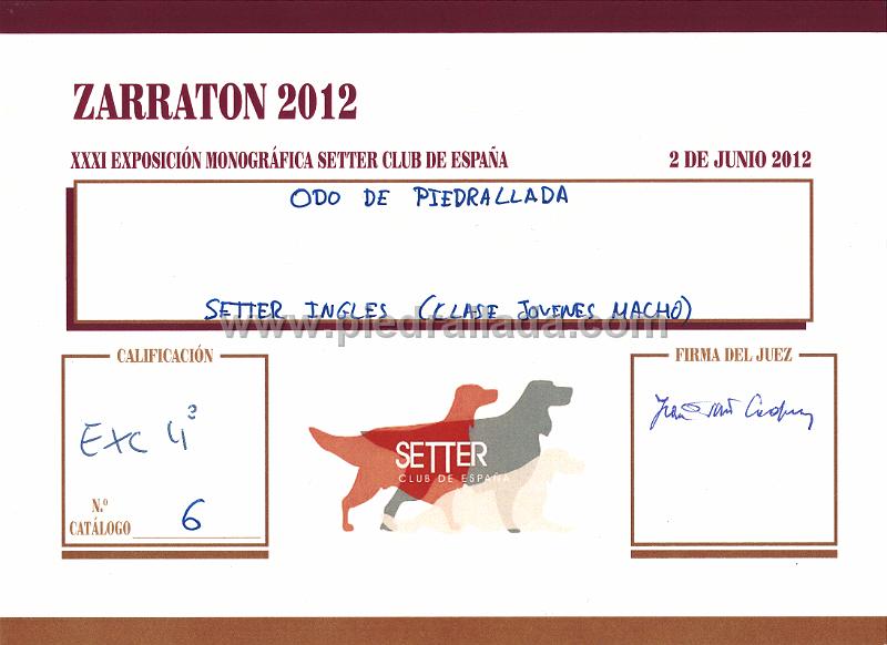 exc ODO.jpg - Calificación de EXC en la Monografica 2012